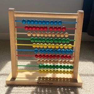 Melissa & Doug Abacus - Classic Wooden Educational Counting Toy With 100 Beads